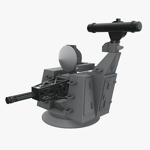 3D model Goalkeeper CIWS Naval Gun
