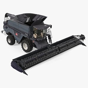 Harvester Massey Ferguson Ideal Rigged
