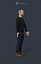 Casual Casual Man in Jeans Manches Longues - A-Pose - Mark - truqué, Biped, CAT, promenade incluse