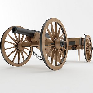napoleon 1841 6 pounder 3D model