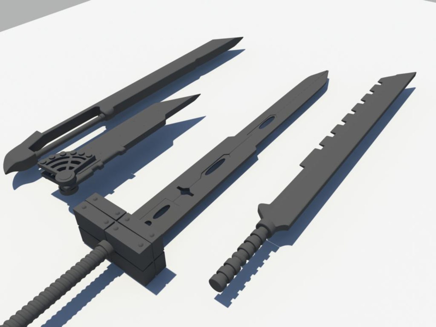 クラウドバスターソード3Dモデル - TurboSquid 655717