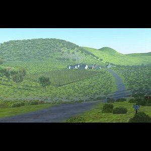 3dsmax landscape villages land