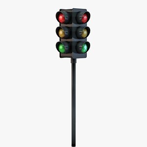 traffic lights 3d c4d