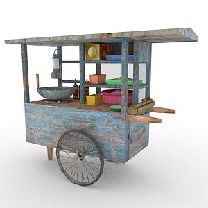 3D model Fried Rice Mobile Portable Stall