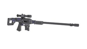 Sniper Rifle 2 Gun Weapon 3D model