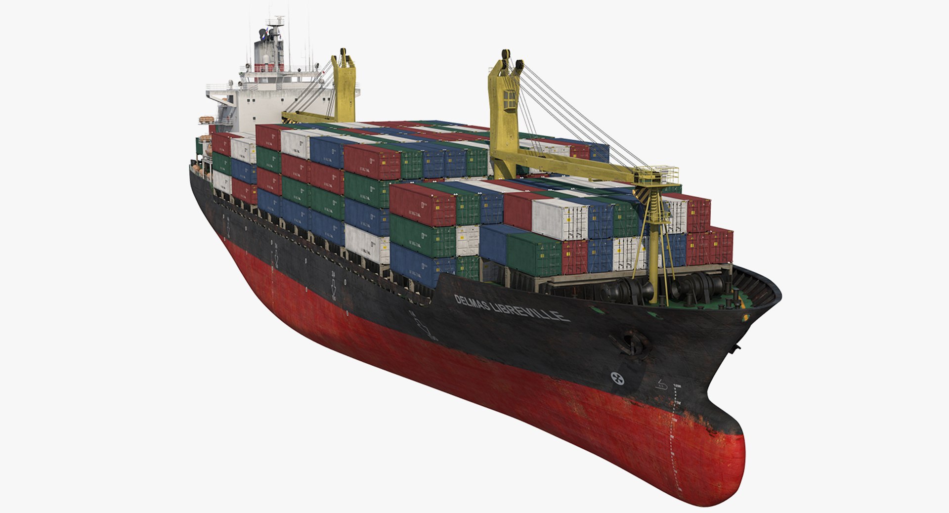 Container Ship Generic 3D model preview