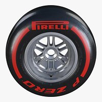 Formula1 Rear Wheel Pirelli PZero SuperSoft Tire
