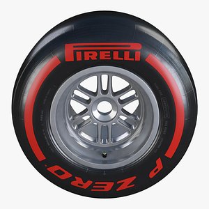 Formula1 Rear Wheel Pirelli PZero SuperSoft Tire