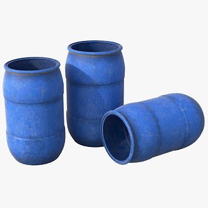 3D model Plastic Barrel HD