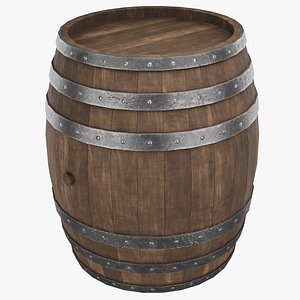Medieval Wine Barrel 3D
