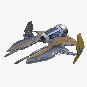 3D space ship spaceship model