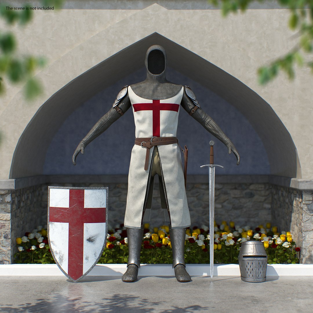 Knight Armor Set 3D model preview