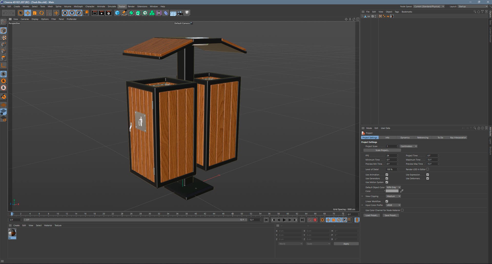 Outdoor Trash Bins 04 3D Model - TurboSquid 2153935