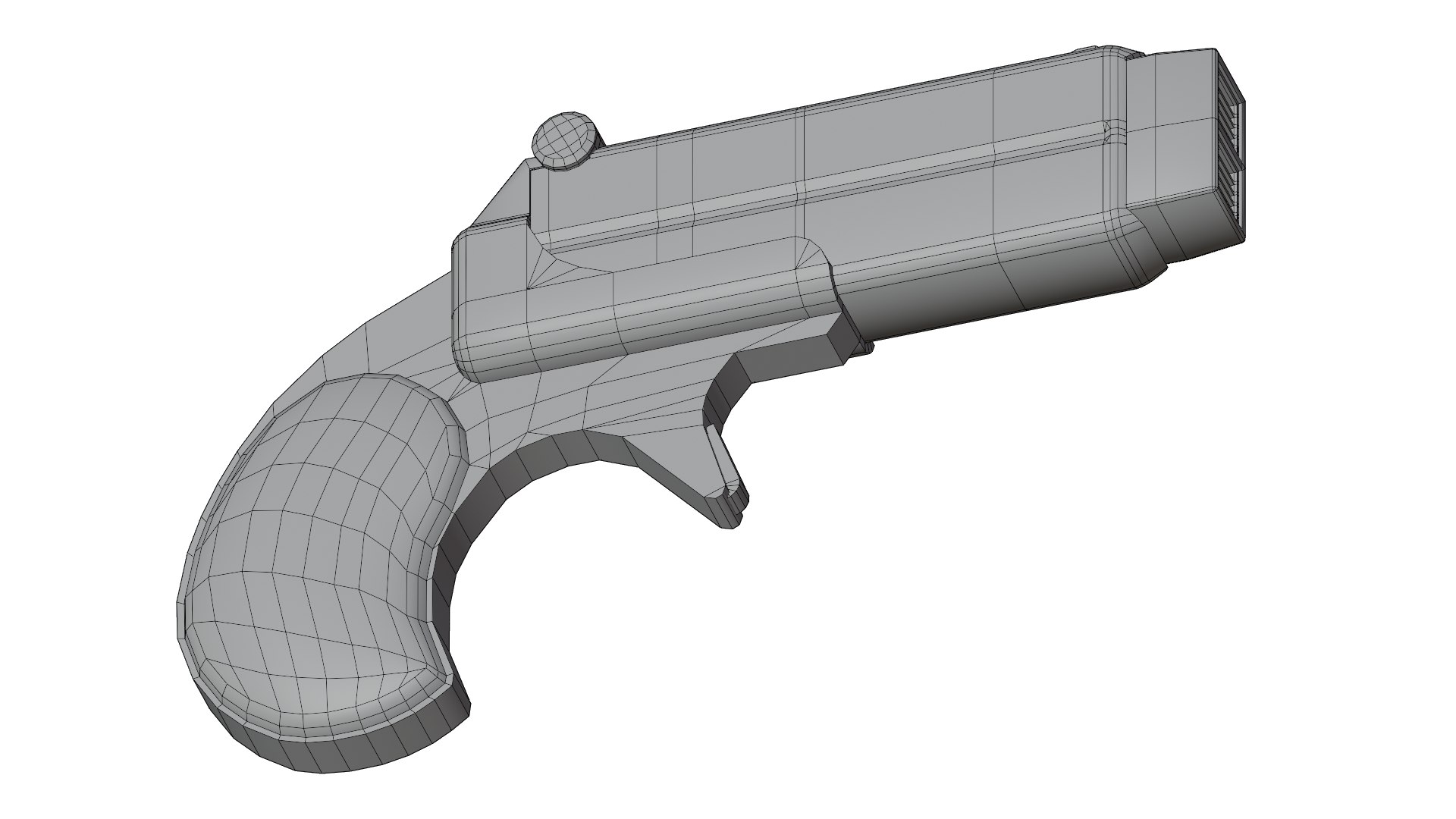 3D Sci-Fi Blaster Derringer Model - TurboSquid 2108098