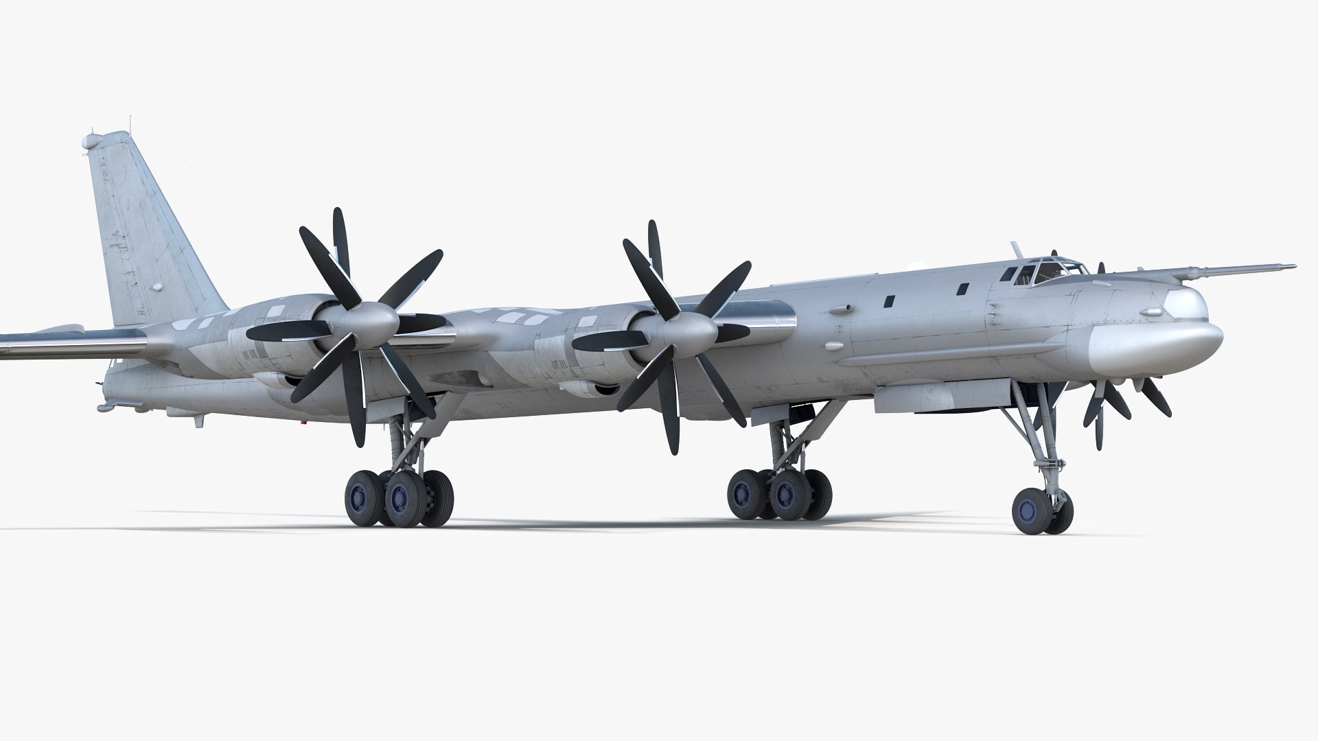 Strategic Missile Carrier Plane Simple Interior 3D model preview