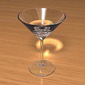 3d model martini glass scenes