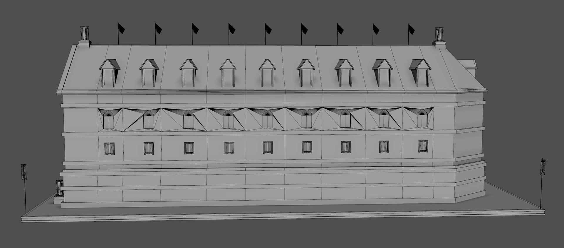 3D Model Ancient Residence Building - TurboSquid 2313544