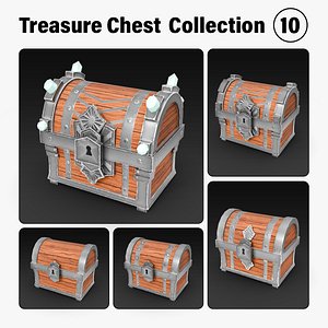 Low Poly Treasure Chest Collection - Set 10