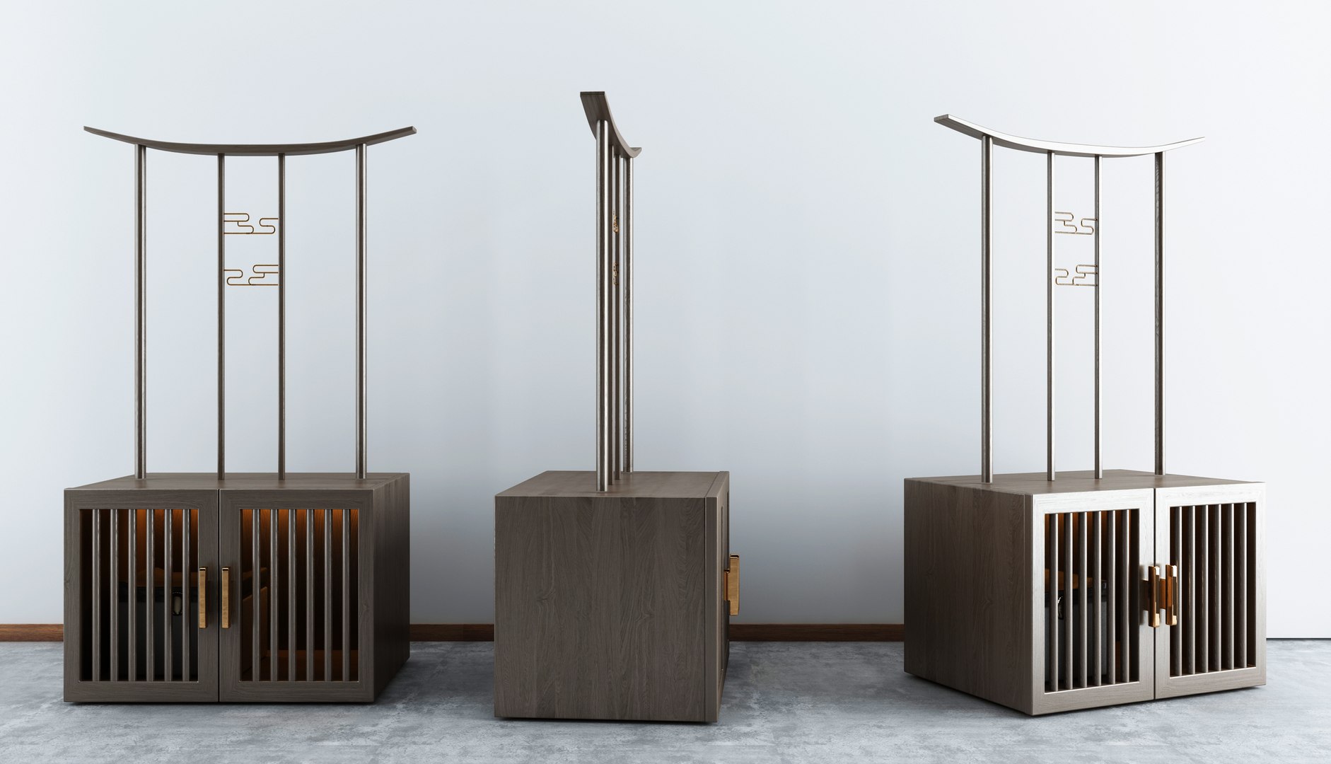 3D New Chinese style clothes hanger model TurboSquid 2062377