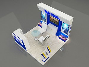 Booth Exhibition Stand a 652b 3D model