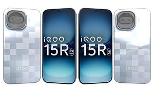 Vivo iQOO 15R Triumph Silver 3D model