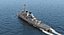 warships stealth ship 3D model