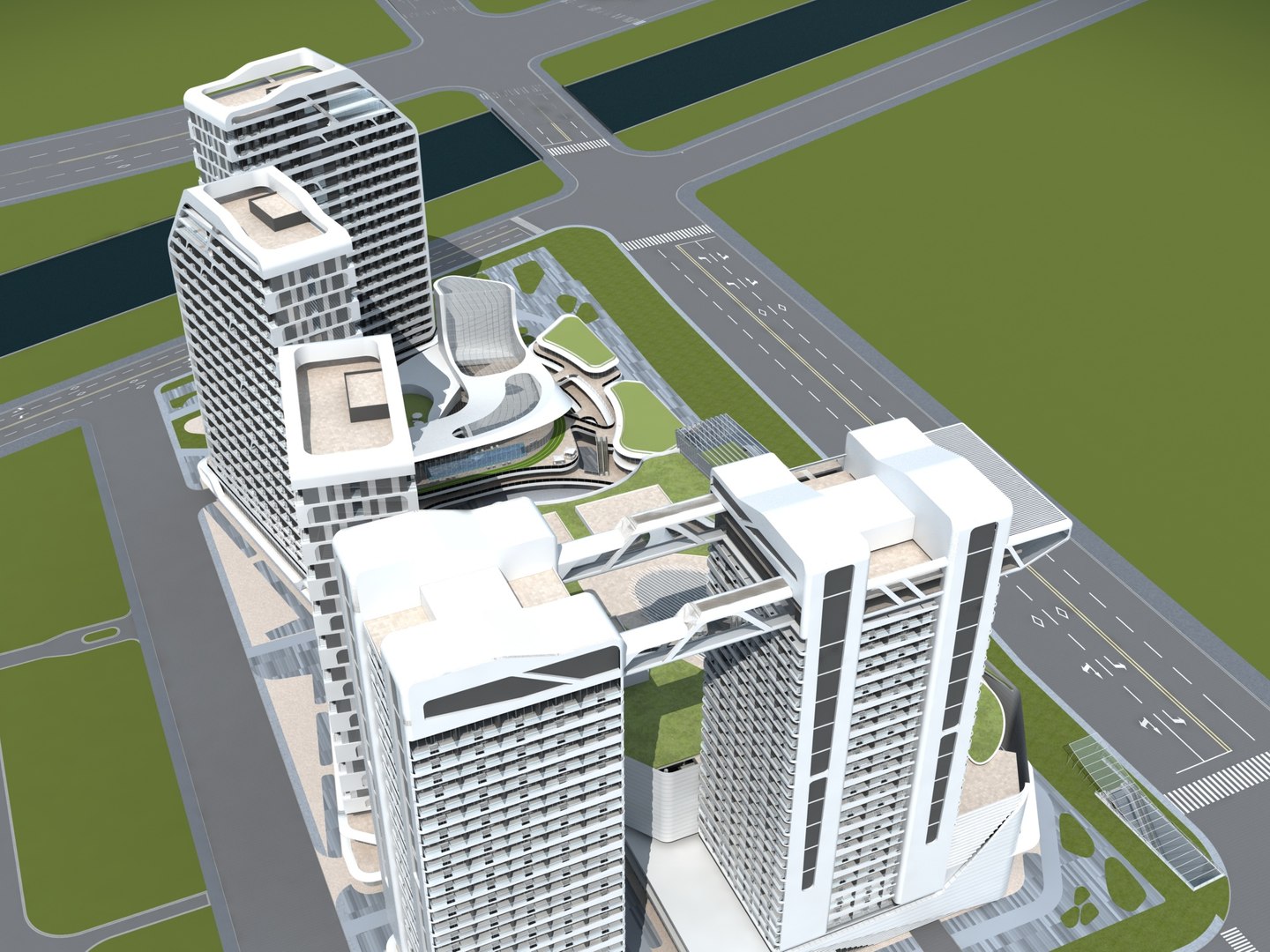 Cityscape 16 3D Model - TurboSquid 2075148