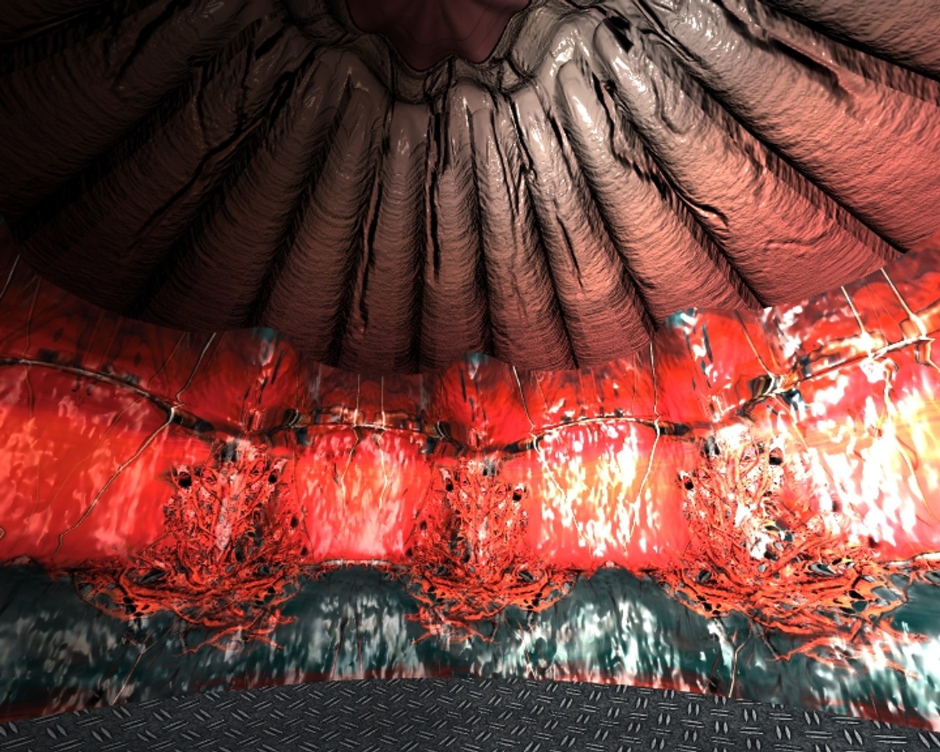 3d model corridor alien games