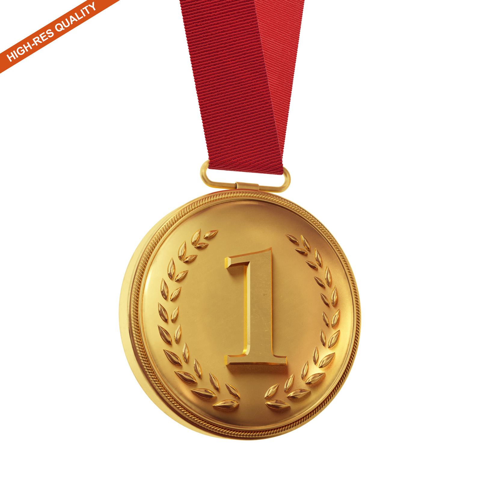 3d model gold silver medal