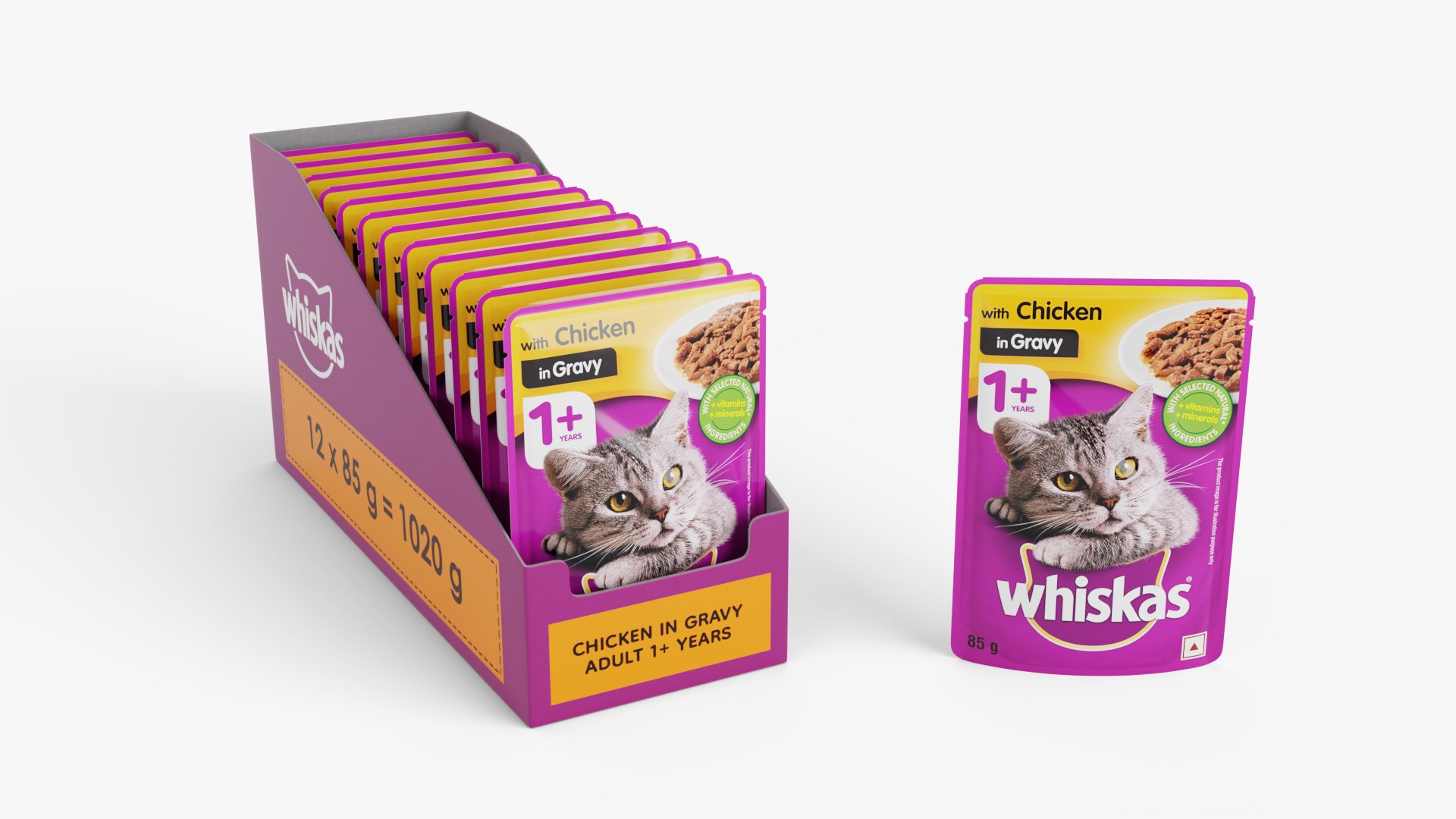 Whiskas Cat Food Wet 3D model TurboSquid 2170521