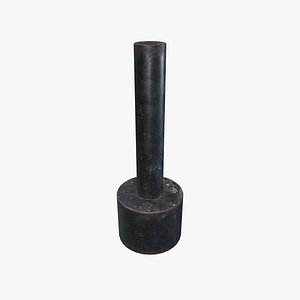 3D model Medieval Hardie Hole Tool 02