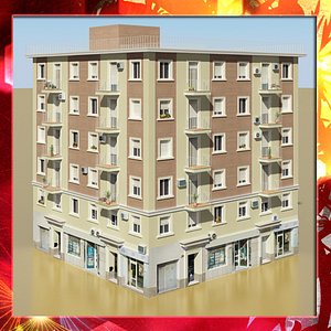 Photorealistic Low Poly Building 4