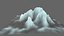 3D snow mountain