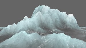 3D snow mountain