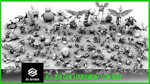 All 150 pokemon Model first Gen1