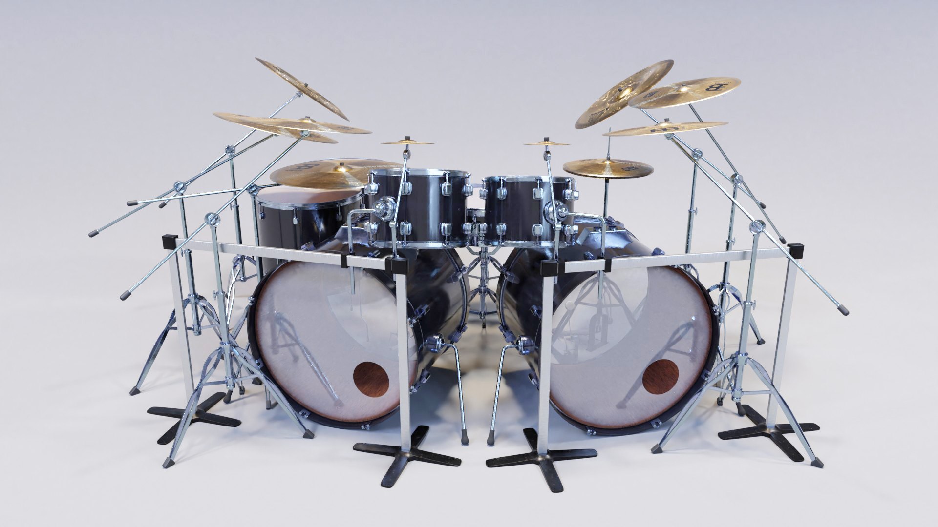 Metal Drum Set 3D Modelo 3D - TurboSquidMetal Drum Set 3D Modelo 3D - TurboSquid  