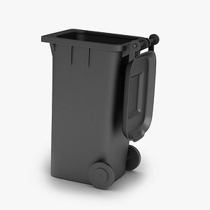 3D model wheelie bin industrial