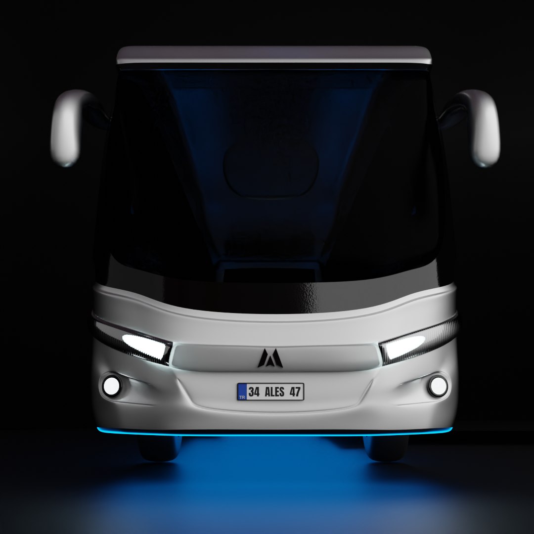 Long Trip Bus 3D Model - TurboSquid 2019374