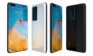 3D model huawei p40 pro black