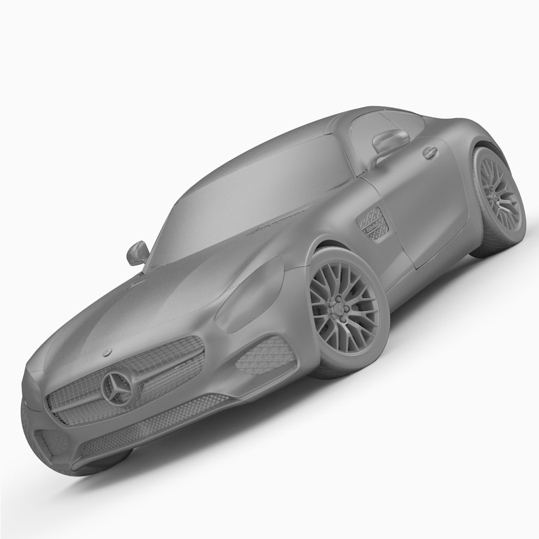 mercedes-benz amg gt 2016 3d model