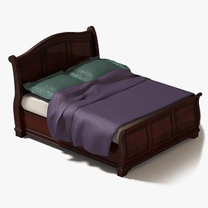 sleigh bed 3d model