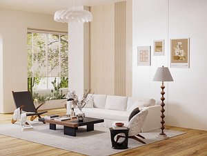 Modern living room 3D model
