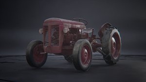 3D Old tractor - Ferguson TE20