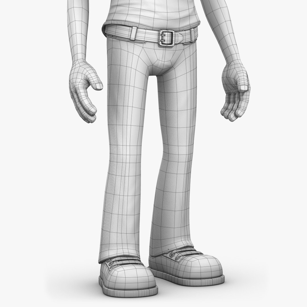 Cartoon Rig 3d Model