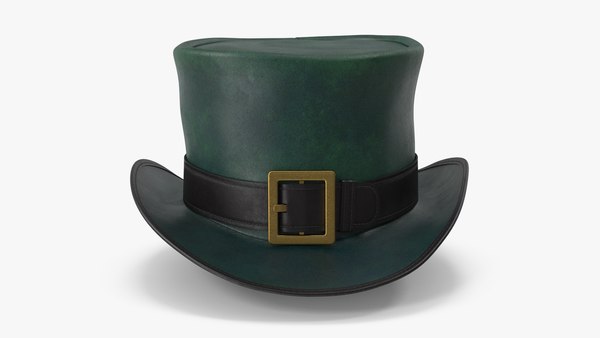 dark green top hat