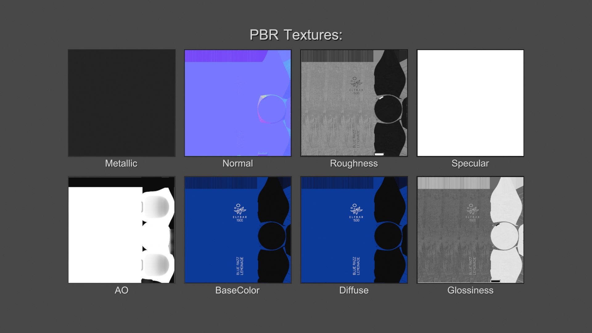 3D Pod Elf Bar Blue Razz Lemonade - TurboSquid 1822167