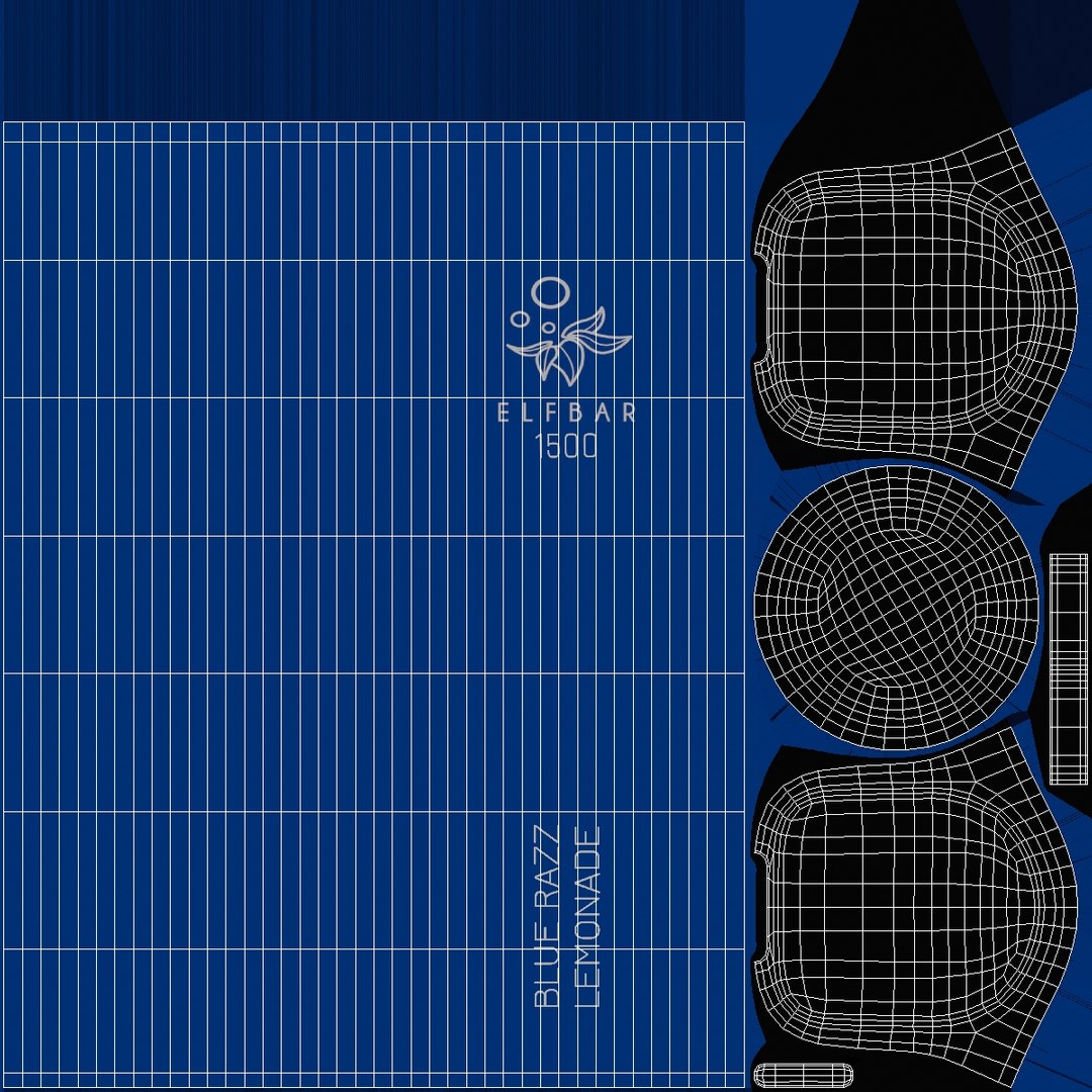 3D Pod Elf Bar Blue Razz Lemonade - TurboSquid 1822167