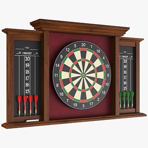 Dart Board Unit With Darts
