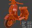 Scooter Vespa Classic Italiano - Modelo 3D optimizado