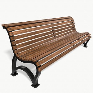 bench pbr public 3D model